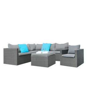 Loungeset Connor Wicker Vlechtwerk FOLM